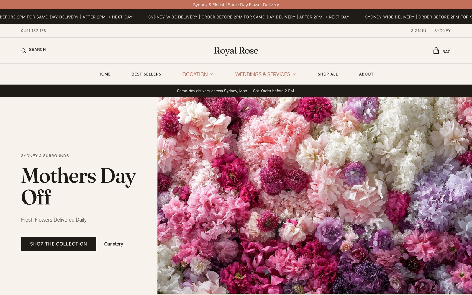 Royal Rose online flower store
